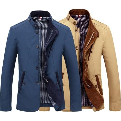 2021 Factory New Design Spring Autumn Mens Outerwear Zipper Button Slim Fit Leisure Jacket Business Jackets Casual Coat L-4XL