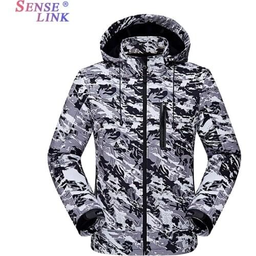 Men Autumn New Tactical camouflage Windproof Waterproof Jacket Outwear Men Brand Casual camo coats Windproof Hat Zipper Jacket