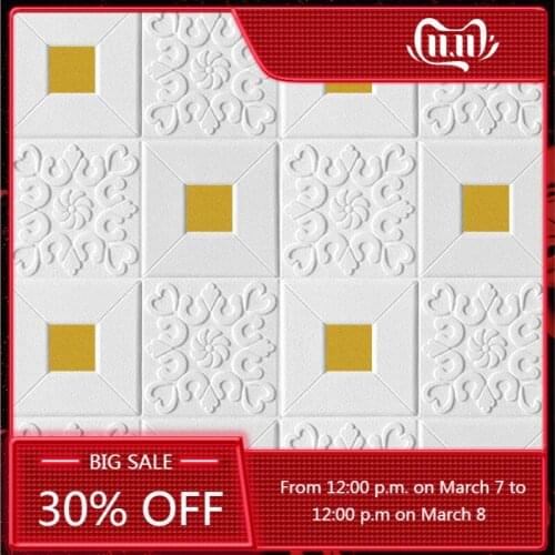3D Wall Stickers Self-adhesive Brick Panels DIY Foam Wallpaper Home Decor Living Room Bedroom House Decoration Kids Bathroom