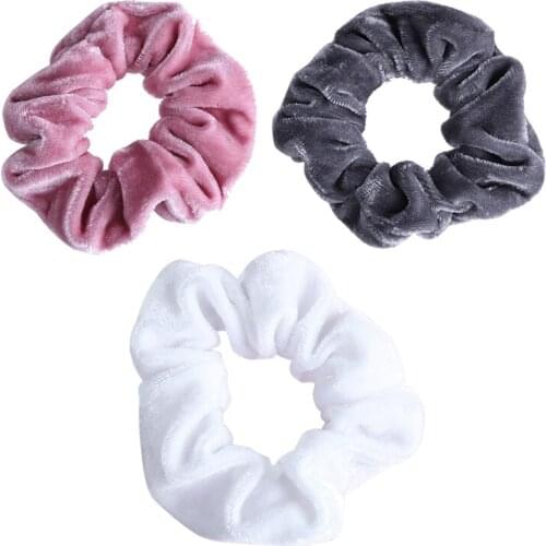 Velvet rubber band hair band 4 color For womens fashion sweet girl hair headband elastic ponytail band