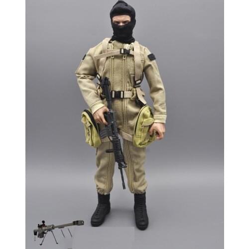 For Sale 1/6th Special Forces Terrorist Bandit Black/Jungle Hood Head For Mostly Doll Action Collectable
