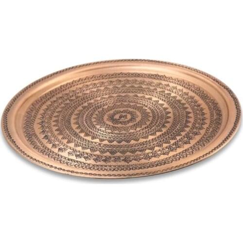 Plum Copper Tray 36 cm