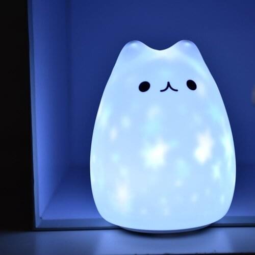 Led Silicon Sky Star Sleeping Smart Kids Mini Sensor Night Lamp