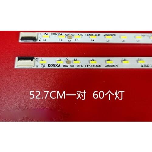 LED TV Backlight Strips for Konka LED47R5500PDF KPL+470B1LED2 35018081 60-LEDs 525mm Aluminum plate
