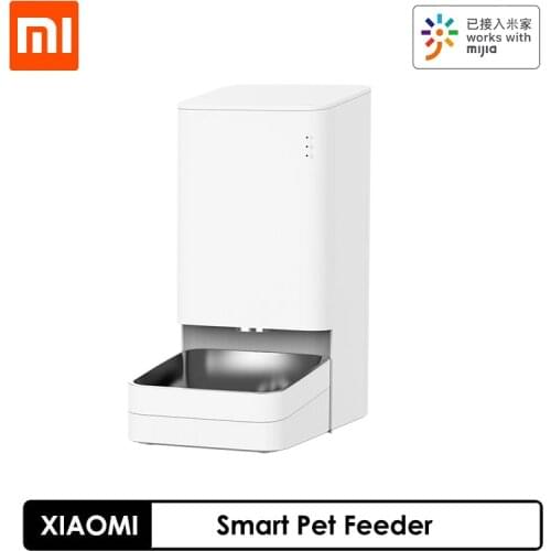 Xiaomi Mijia Smart Pet Feeder Mini Fresh Pet Food Dispenser Cats Feeder Washable Automatic feed High-tech Dog Feeding Machine