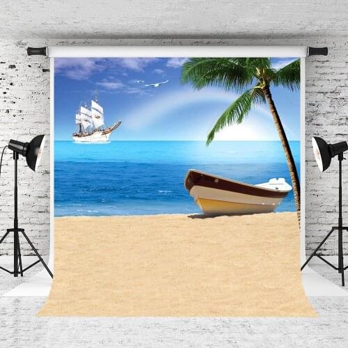 VinylBDS 200X300CM Seaside Background Coco Ship Set Sail Photography Backdrops Photography Backdrop 3245 LK