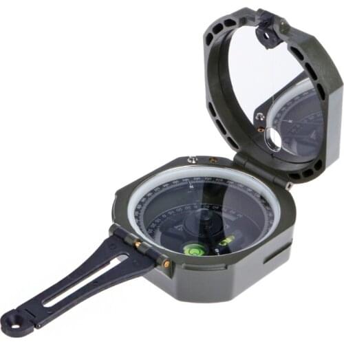 High Precision Magnetic Pocket Transit Geological Compass Scale 0-360 Degrees