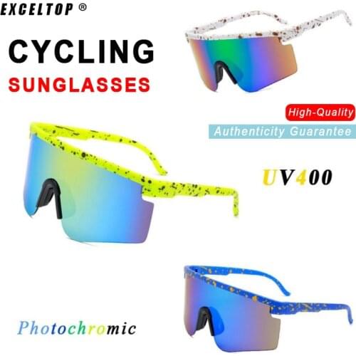 2021 Ride Photochromic Cycling Glasses Man Mountain Bike Bicycle Sport Cycling Sunglasses MTB Cycling Eyewear Woman UV400