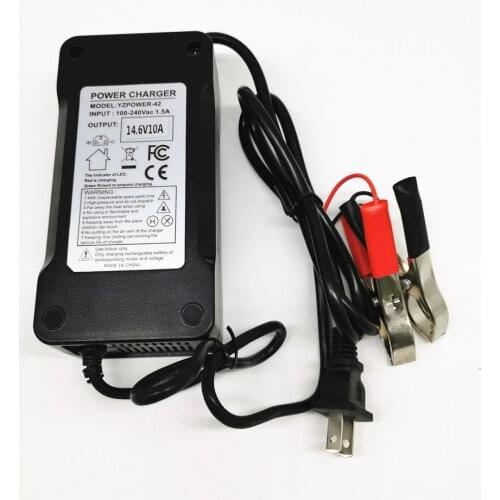 Output 14.6V 30A 20A 10A 5A Lifepo4 Battery Charger Lithium 12V 12.6V EU &US Plug Clips Charge DC Joint Adapter Input 100-240V