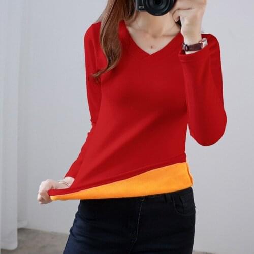 Plus Size Thick Warm Gold Velvet V-neck Pajama Top Underwear for Women Winter Long Sleeve Sleepwear Thermal Body Shaper Bodysuit