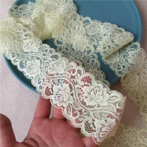 1M High Quality Embroidery Lace Fabric Guipure 6cm Laces Craft DIY Sewing Trim Soft Ribbon Yellow Lace Trims encaje dorado T02