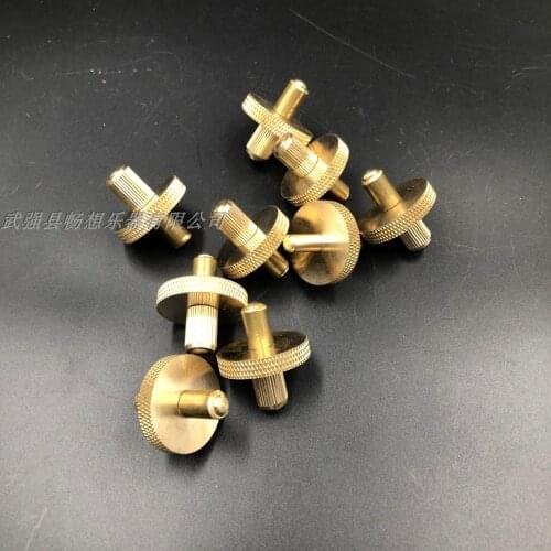 2pcs Best bass bridge adjuster brass made #6422,Muscial instrument part