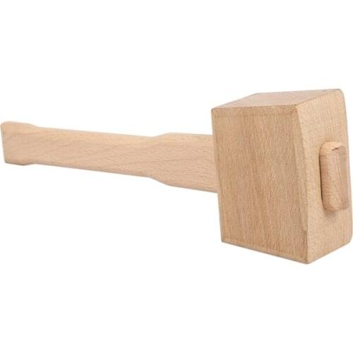 250mm Beech Solid Carpenter Wood Wooden Mallet Hammer Handle Woodworking Tool