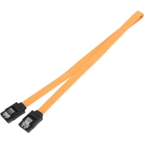 40cm Serial ATA SATA Data Cable Lead Double Chip HDD Hard Drive Disk Signal Cord High Speed Full Copper Flat Wire Core