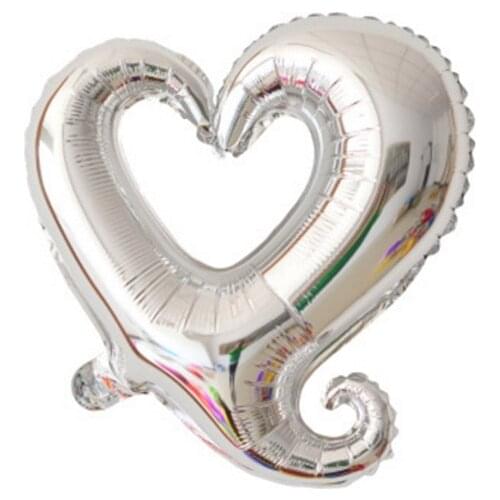 50PCS 18 Inch Love Aluminum Balloons Valentines Day Hollow Love Balloons Romantic Wedding Birthday Party Decoration Balloons