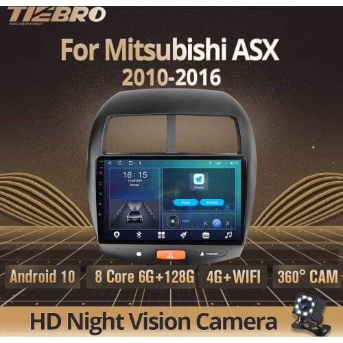 2DIN Android 10.0 Car Radio For Mitsubishi ASX 2010-2016 GPS Car Multimedia Player Auto Radio DSP Stereo Receiver Car Video IGO