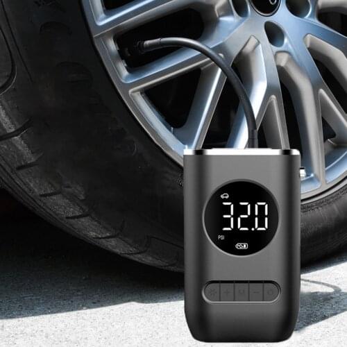 Car Air Compressor Car Tyre Inflator Motorcycle Bicyle Tire Inflatable Digital Mini Portable Electric Auto Pump For Bike Ball