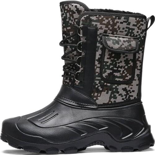 Spring and Autumn New High-top Tactical Boots Mens Snow Boots Hiking Training Shoes Mens Outdoor Sports Boots Zapatos 40-46