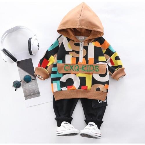 Spring Autumn Cotton Children Clothes Baby Boys Girls sport hoodies Pants 2Pcs/sets Infant Kid Fashion Toddler Casual Tracksuits