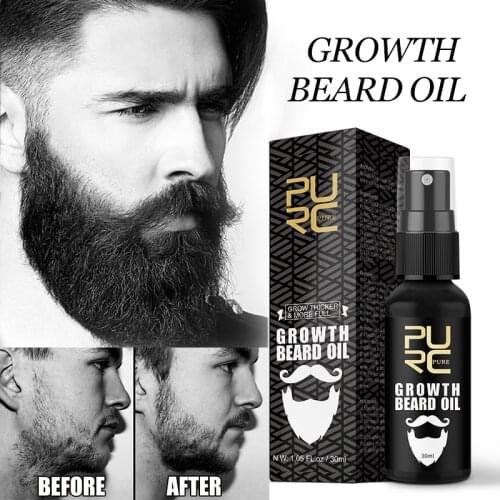 11.11 PURC Beard Growth Oil for Men Beard Growth Grooming&Trimming Mustaches Moisturized Growth Maintenance Treatment Beard Care