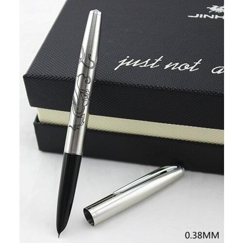 Financial Tip 0.38mm Extremely Fine Fountain Pen Stainless Steel Classic Body Jinhao 911 School Office Writing Stationery