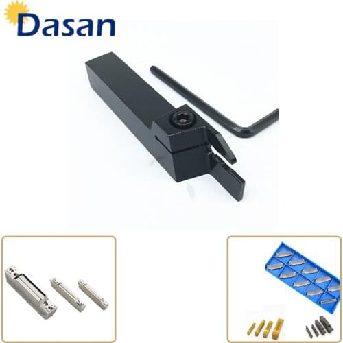 1pc MGEHR2020-5 MGEHR2525 5mm External Grooving Holder and 10pcs MGMN500 Carbide Insert CNC Lathe Cutter Arbor Turning Tool Setl