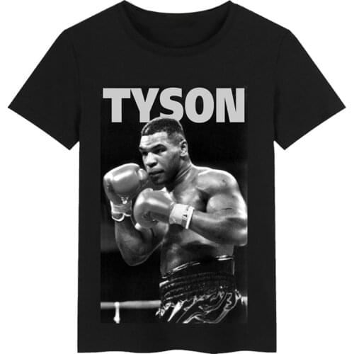 Boxing Champion Custom Boxing Short Sleeve Mens and Womens T-shirt Short Sleeve, Tyson Printed T-shirt Size S-3xl