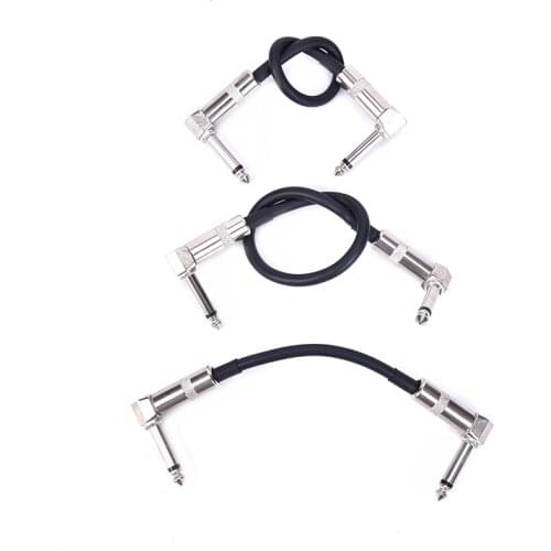 Guitar Patch Pedal Cable 15/20/30 Professional Right Angle Guitar Effect Pedal Cables Cord Copper Wire Guitar Accessories
