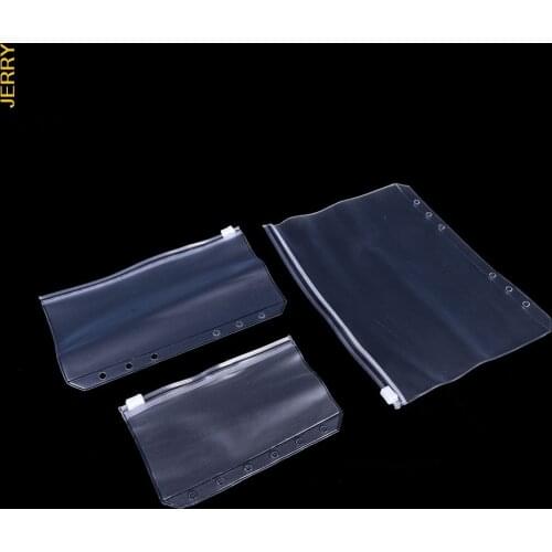Hot sale transparent PVC storage card bag for zipper bag archive products of travelers notebook diary planner