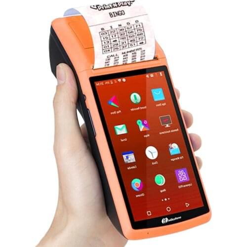 PDA POS Handheld device Pos terminal built in thermal bluetooth printer 58mm wifi Android Rugged PDA Barcode Camera Scaner 1D 2D