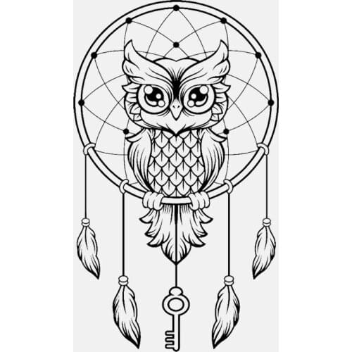 LLY-0317 Fashion Dreamcatcher Owl Modeling Decal PVC New Design Fashion Cool Style Top Quality Waterproof Exquisite Car Decals