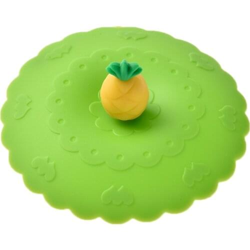 Silicone Leakproof Cup Lids Heat Resistant Reusable Sealed Cover Kitchen Accessories Tea Cup Suction Seal Cap Cup Lid