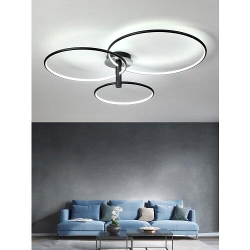 Nordic Creative Ring light Living Room ceiling light Simple Modern Home Dining Ceiling Lamp LED Light strip Bedroom hanging lamp