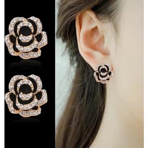 New Fashion 925 silver needle Cute stud earrings temperament all-match trend female high-end sense earrings (No.129-16)