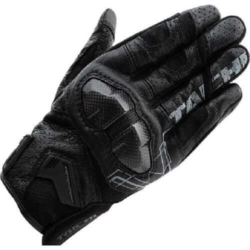 TAICHI motorcycle racing perforated carbon fiber gloves off-road motorcycle racing leather breathable protective riding gloves
