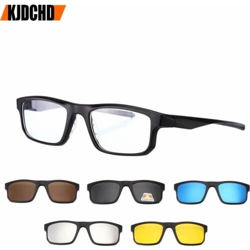 Polarized Sunglasses Reading Glasses men women Anti-blue light fashion presbyopic spectacles for 5 lens magnet clips +1.+1.5+2