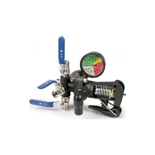 Pressure controller 3 way 50 BAR 73 L/MIN glycerine manometer