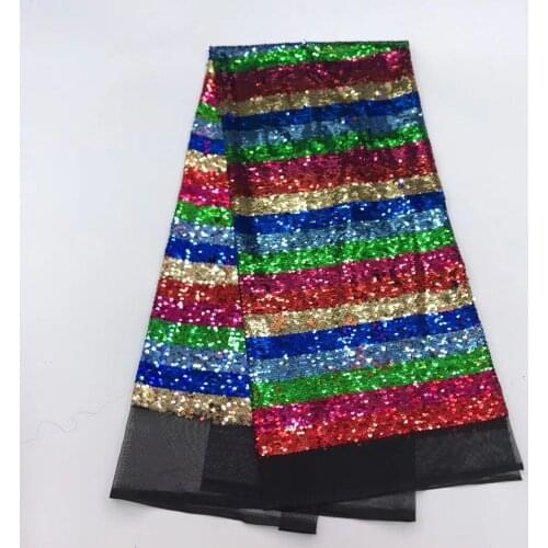 Stylish Nigerian lace fabric, the latest African lace fabric, high quality sequined lace fabric wedding dress J26161