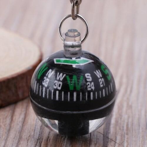 U7EF 1PC 20mm Button Shape Small Mini Survival Compasses For Outdoor Camping Hiking