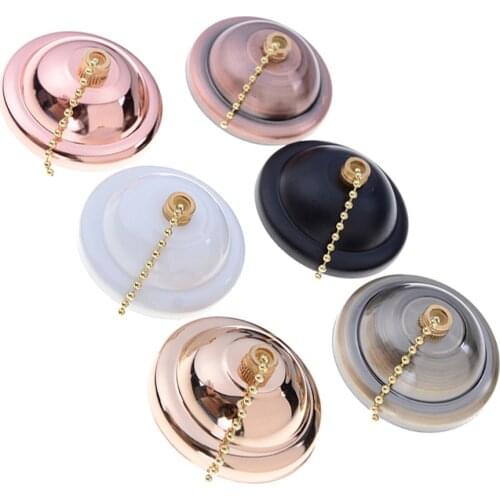 Universal Ceiling Pendant Fan Wall Light Pull Chain Switch Socket Lamp Holder 3A AC125-250V 6 Colors