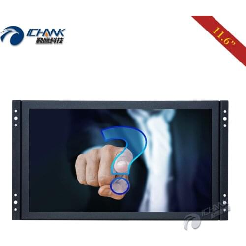 ZK116TC-253D/11.6 12 inch Widescreen 1920x1080p HDMI USB Embedded Open Frame Driver Free Capacitive Touch Screen Monitor Display