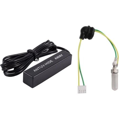 1Pcs Electronic Stereo Am/Fm Radio Amplified Antenna & 1Pcs 12V Car Plugs Ignition Wire Cable Glow Plug