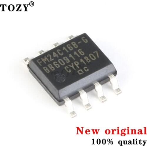 10pcs / lot new original Chip fm24c16b-gtr / soic-8 16kbit I2C interface fram memory