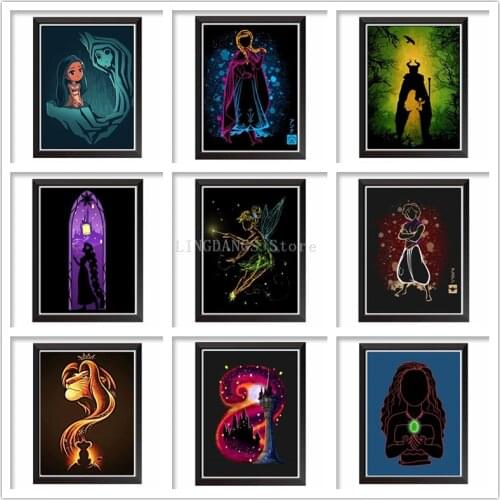 5D DIY Diamond Painting Disney Frozen 2 The Lion King Queen Black Abstract Art Diamond Mosaic Embroidery Cross Stitch Home Decor