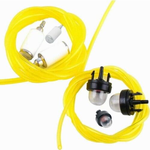 For Chainsaw Trimmer Blower Lawn Mower Parts Fuel Line Hose Fuel Filter Primer Bulb Kit 2*3.5mm/2.5*5mm