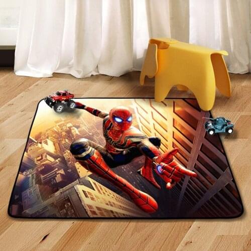 Disney Superhero Spider-Man Baby Crawling Mat Children Game Rug Living Room Bedroom Kitchen Bathroom Floor Bed Head Mat Decor