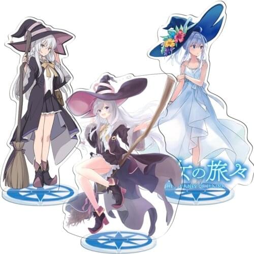 Wandering Witch: The Journey of Elaina Toys Double Sided Painting Acrylic Anime Toy Desktop Ornaments Toys 3D LED Night Light
