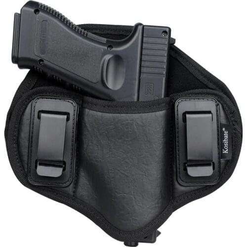 Kosibate Hunting Holster PU Leather Concealed for Gun Pistol Glock 17 glock 19 Makarov pistol Taurus Pancake IWB