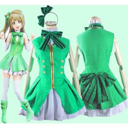 Anime Green Love Live Kotori Cosplay Uniforms Start Dash Lolita Minami Kotori Costume Theatrical Dress Outfits
