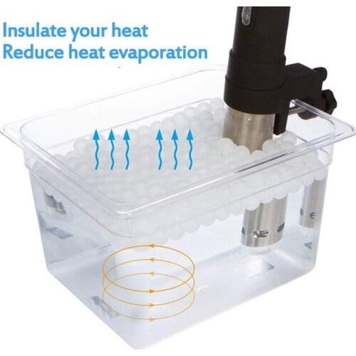 Sous Vide Cooking Balls BPA Free 20mm 200 Balls with Mesh Drying Bag For Immersion Cooker Water Bath Cooking Sous Vide Container